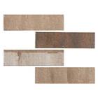 Revestimento Externo Esmaltado Baltmore Redish Borda Flat Marrom 7x26cm Portobello