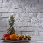 Revestimento Externo Acetinado Brick Borda Arredondada Branco 6,5x25,5x1cm Lepri