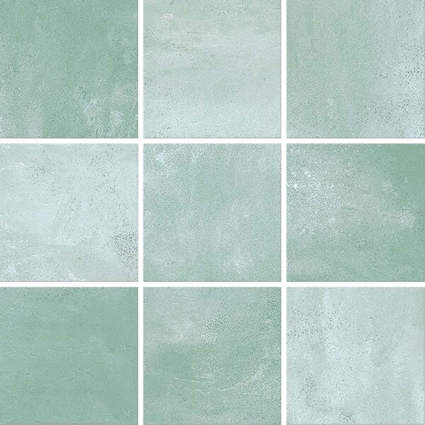 Revestimento Externo Esmaltado HD10160 Borda Arredondada Bold Verde 10X10cm Tecnogres