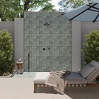 Revestimento Externo Esmaltado HD10250 Borda Arredondada Bold Verde 10X10cm Tecnogres