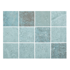 Revestimento Externo Natural Java Mar Mesh Matte Borda Arredondada Azul 10x10cm Eliane