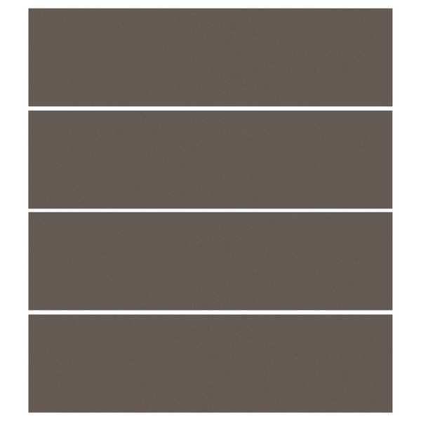 Revestimento Externo Esmaltado Surfaces Buffalo Borda Arredondada Bold Marrom 7x26cm Portobello