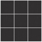 Revestimento Externo Esmaltado Surfaces Coal Borda Arredondada Bold Preto 9,5x9,5cm Portobello