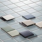 Revestimento Externo Esmaltado Surfaces Coal Borda Arredondada Bold Preto 9,5x9,5cm Portobello