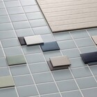 Revestimento Externo Esmaltado Surfaces Coal Borda Arredondada Bold Preto 9,5x9,5cm Portobello