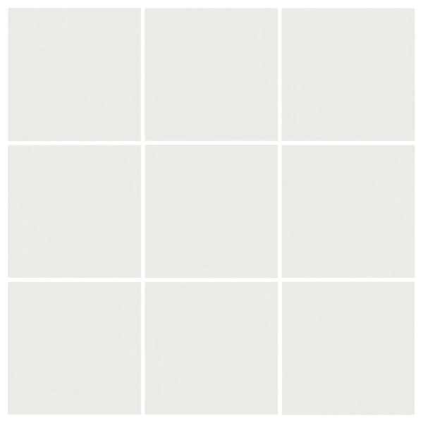 Revestimento Externo Esmaltado Surfaces Glacier Borda Arredondada Bold Branco 9,5x9,5cm Portobello