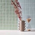 Revestimento Externo Esmaltado Surfaces Hydra Borda Arredondada Bold Azul 9,5x9,5cm Portobello