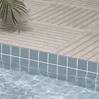 Revestimento Externo Esmaltado Surfaces Sky Borda Arredondada Bold Azul 9,5x9,5cm Portobello