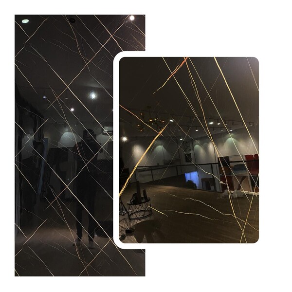 Revestimento Flexível Placa Mármore Black 1.22x2.44m