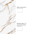 Revestimento Flexível em Placa Marmorizada de PS para Parede 120x240cm Calacata