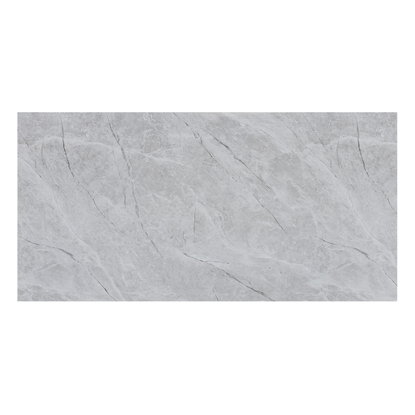 Revestimento Flexível em Placa Marmorizada de PVC para Parede 60x120cm Grey