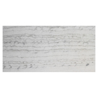 Revestimento Flexível em Placa de Pedra Natural para Parede 61x122cm Branco e Cinza