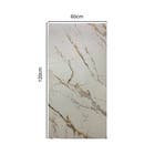 Revestimento Flexvel Placa Marmorizado de Plstico para Parede 60x120cm Calacata Branco