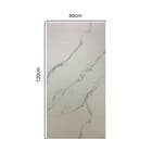 Revestimento Flexvel Placa Marmorizado de Plstico para Parede 60x120cm Royal Statuario Branco