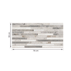 Revestimento Fosco 38x76cm Filetto Gray Embramaco