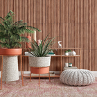 Revestimento Interno Amadeirado Acetinado 33,5x59cm Borda Reta Taiko Marrom Marcela