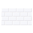 Revestimento Interno Pastilhado Brilhante 33x59cm Borda Reta Decora Formigres