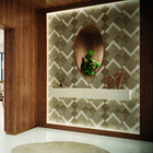 Revestimento Interno Decorado Brilhante 33x60cm Borda Reta Galaxia Gray RT57511 Embramaco
