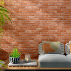 Revestimento Interno Tijolinho Acetinado 34,5x60cm Borda Arredondada Tijolo 57 HD Marcela