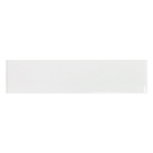 Revestimento Interno Monocolor Brilhante 5x20cm Borda Arredondada Soft Branco Gabriella