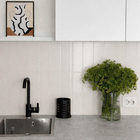 Revestimento Interno Monocolor Brilhante 7,5x30,5cm Borda Arredondada Aura Branco Gabriella