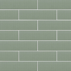 Revestimento Interno Monocolor Brilhante 75x305cm Borda Arredondada Aura Green Gabriella