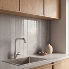 Revestimento Interno Monocolor Brilhante 75x305cm Borda Arredondada Aura Pearl Gabriella