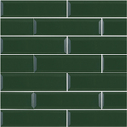 Revestimento Interno Monocolor Brilhante 7,5x30,5cm Borda Arredondada Soft Verde Gabriella