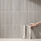 Revestimento Interno Monocolor Bege Acetinado Borda Arredondada 7X24,4cm Vivant Ligne Brut Portobello