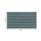 Revestimento Interno Acetinado Borda Reta 45x120cm Guache Pico Cosmc Eliane