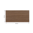 Revestimento Interno Amadeirado Marrom Acetinado Borda Reta 45X90cm Ripa Nogueira Biancogres