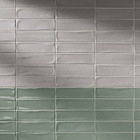 Revestimento Interno Monocolor Cinza Acetinado Borda Arredondada 7x24cm Vivant Fumme Portobello