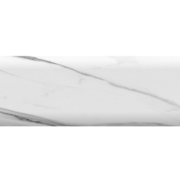 Revestimento Interno Esmaltado Brilhoso Borda Bold Brick Calacata 7,5x25cm Ceral