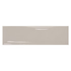 Revestimento Interno Monocolor Bege Brilhante Borda Arredondada 7X24,4cm Vivant Brut Portobello