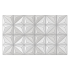 Revestimento para Parede Interno Decorado Brilhante 34,5x60,5cm Borda Arredondada Navegantes Branco Formigres