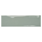 Revestimento Interno Monocolor Verde Brilhante Borda Arredondada 7X24,4cm Vivant Vert Portobello