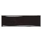 Revestimento Interno Monocolor Preto Brilhante Borda Arredondada 7x24cm Vivant Noir Portobello
