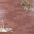 Revestimento Interno Brilhante Borda Arredondada 7x25cm Prisma Coral Eliane