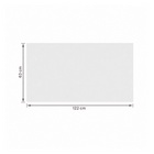 Revestimento para Parede Interno Monocolor Polido 63x122cm Vitral White Lux Embramaco