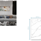 Revestimento Lastra Espaçowall Marble Bianco  1200 X 2440mm