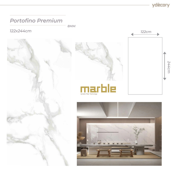 Revestimento Marmorizado Portofino Premium 8mm · Fibra De Car