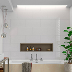 Revestimento Monocolor Brilhante Borda Arredondada Interno 32,4x60,7cm Elegance Branco Pisoforte