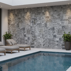 Revestimento Mosaico Pedra Cimentícia - True Black (m²)