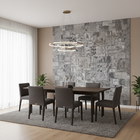 Revestimento Mosaico Pedra Cimentícia - True Black (m²)