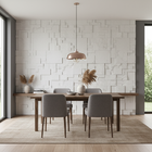 Revestimento Mosaico Pedra Cimentícia - White (m²)