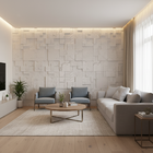 Revestimento Mosaico Pedra Cimentícia - White (m²)