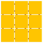 Revestimento para Fachada Amarelo 30x30cm Ceral