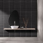 Revestimento para Fachada e Piscina Surfaces Flat Mate 09x37 Coal m² Portobello