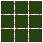 Revestimento para Fachada Verde Musgo 30x30cm Ceral