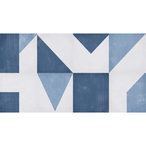 Revestimento para Parede Interna Acetinado Borda Reta Angoli Blu 32x60cm Biancogrês